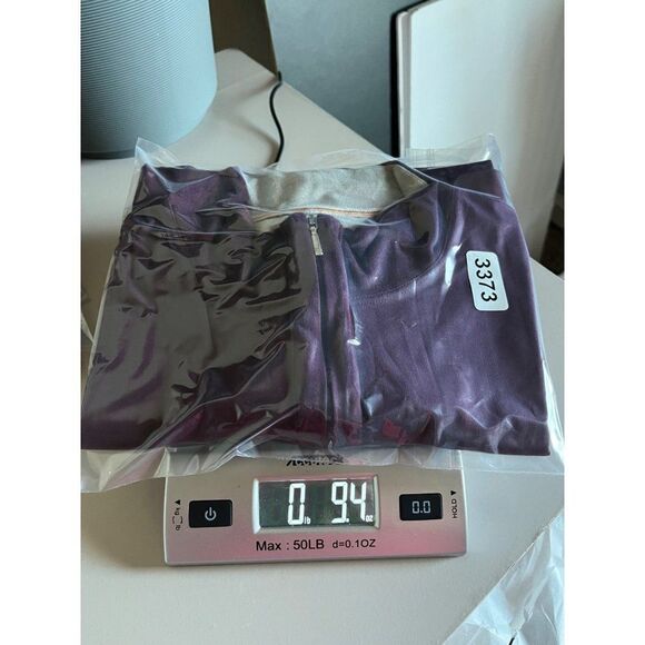 Left Coast Tee Mens 1/4 Zip Pullover Long Sleeve Casual Shirt Medium Purple - Picture 10 of 10